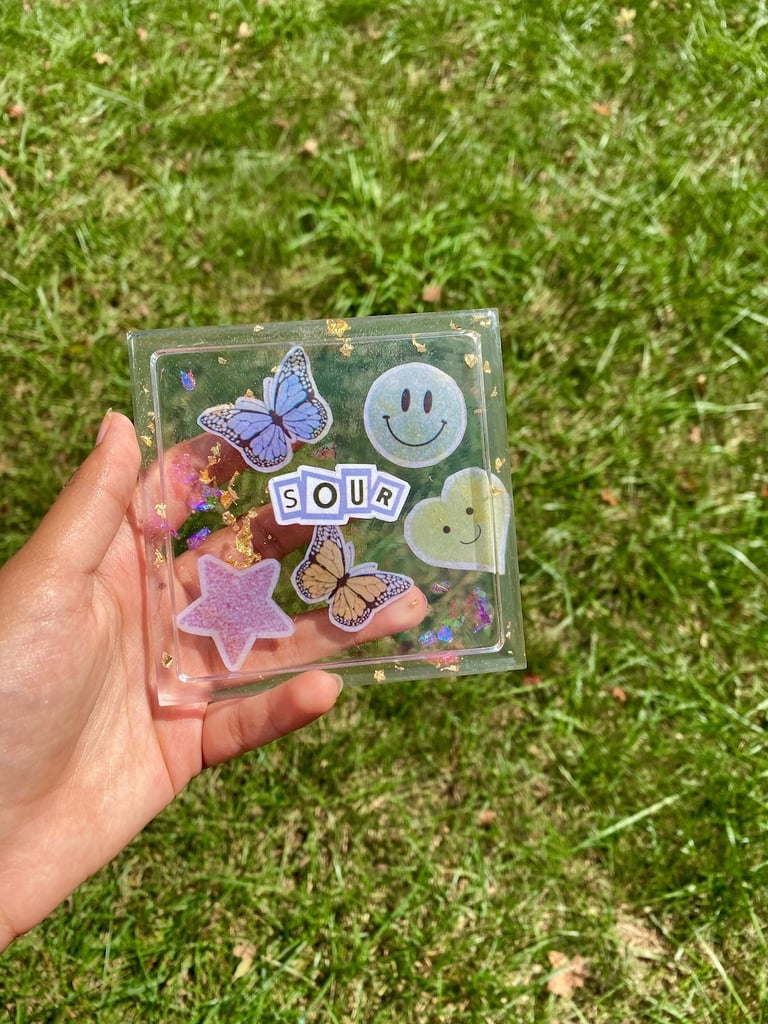 "Sour" Clear Resin Coaster