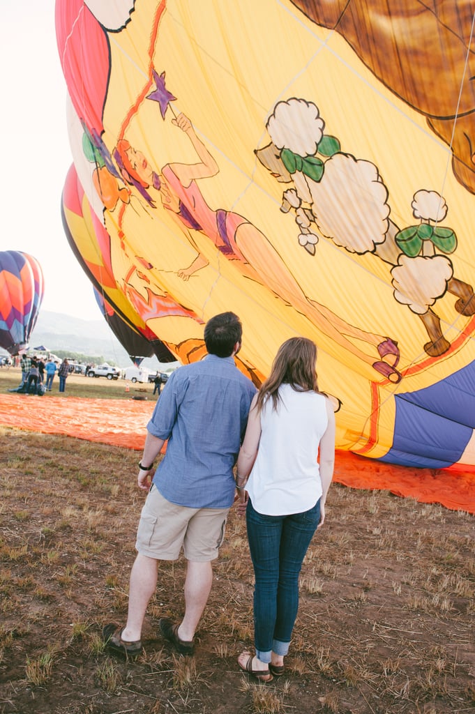 Hot Air Balloon Engagement Pictures