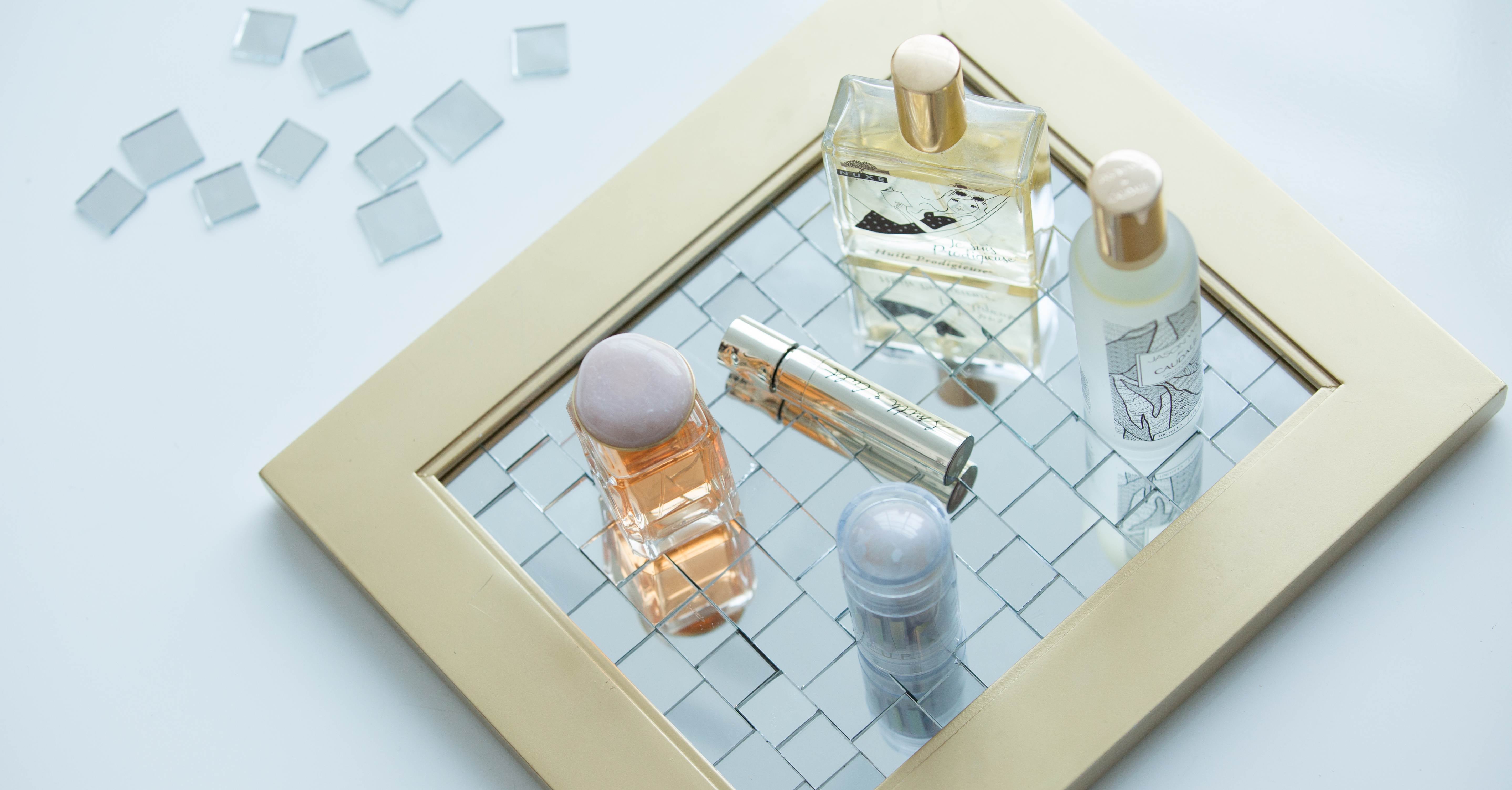 DIY Mirror Vanity Tray POPSUGAR Beauty