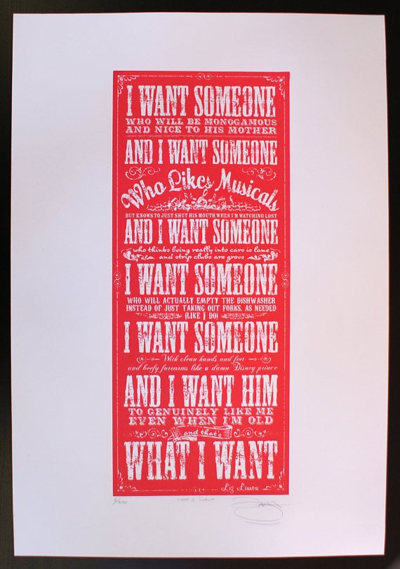 Liz Lemon Quote Poster ($35)