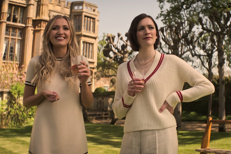 You. (L to R) Tilly Keeper as Lady Phoebe, Charlotte Ritchie as Kate in episode 404 of You. Cr. Courtesy of Netflix © 2022