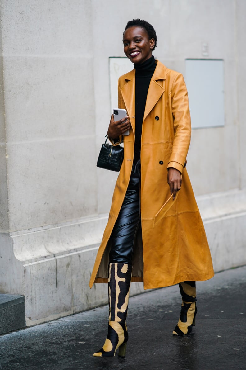 Trench + Printed Boot