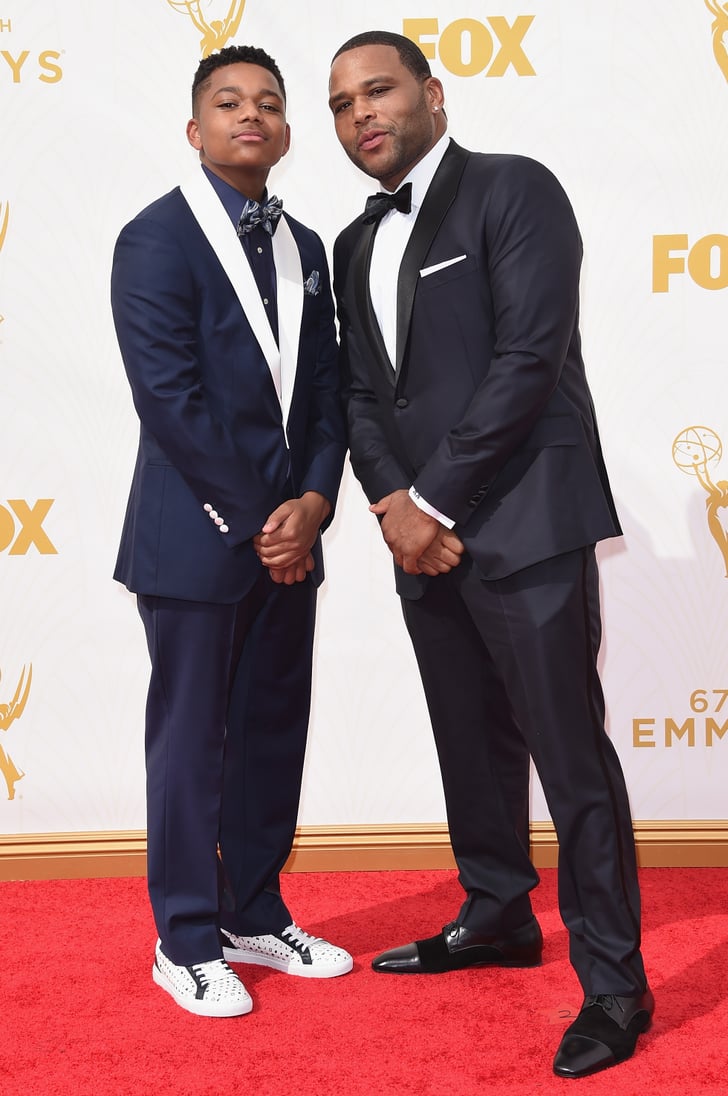 Anthony Anderson and Nathan Anderson Celebrities at the Emmys 2015