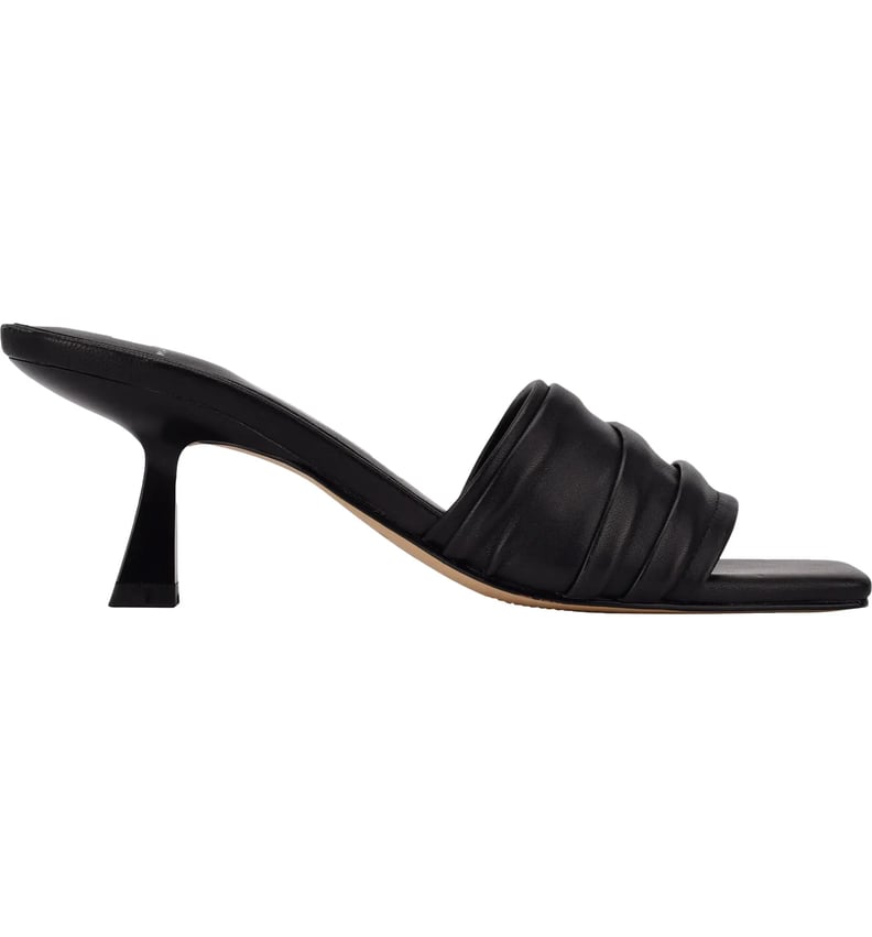 Black Kitten Heels: Marc Fisher Caleno Sandal