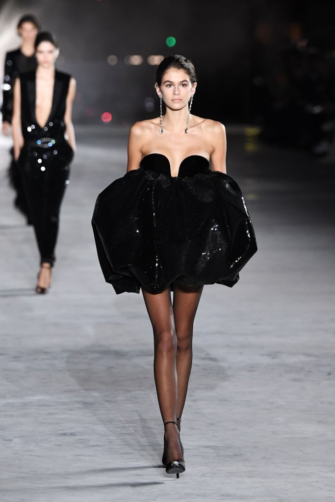 In Paris, Kaia Made Quite the Statement at Saint Laurent