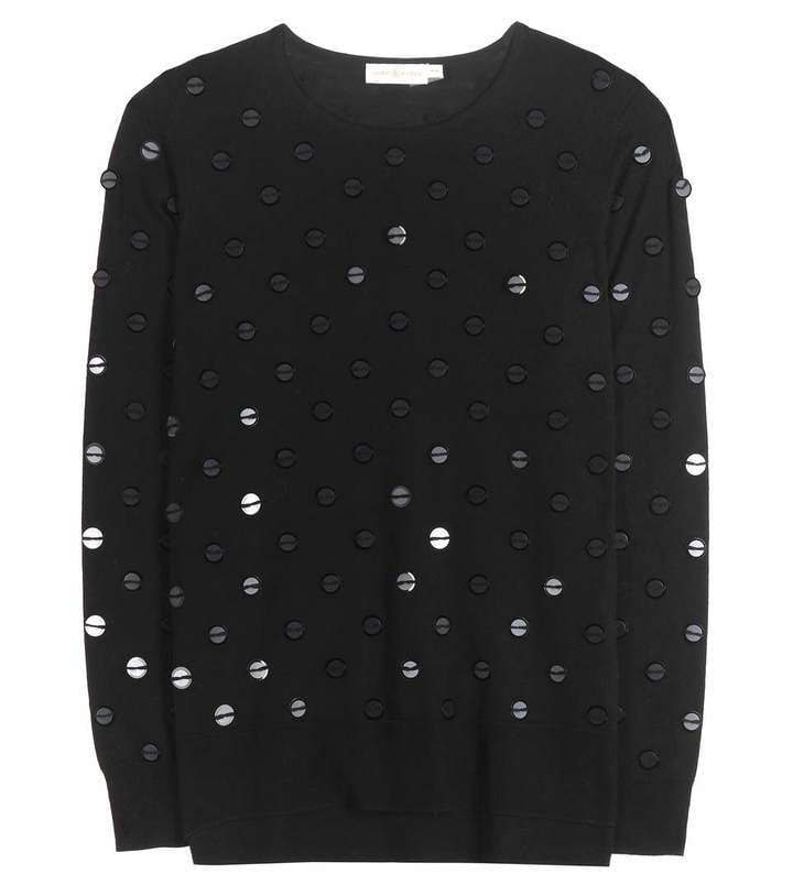 Tory Burch Embellished Wool Sweater ($447)