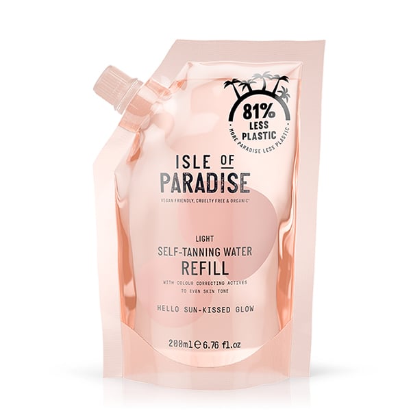 Isle of Paradise Self-Tanning Water Refill Pouch (Light)