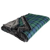 Scotland Shop Faux Fur Backed Tartan Throw