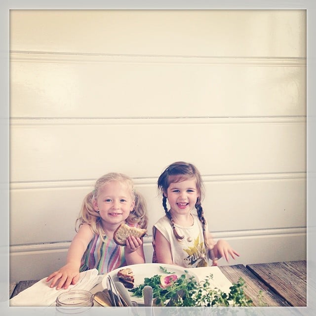 Harper Smith was joined by a friend for lunch al fresco.
Source: Instagram user tathiessen