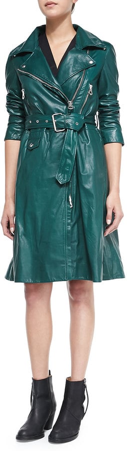Acne Studios Fit & Flare Leather Trenchcoat ($3,700)