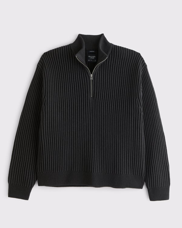 Abercrombie Oversized Quarter-Zip Sweater