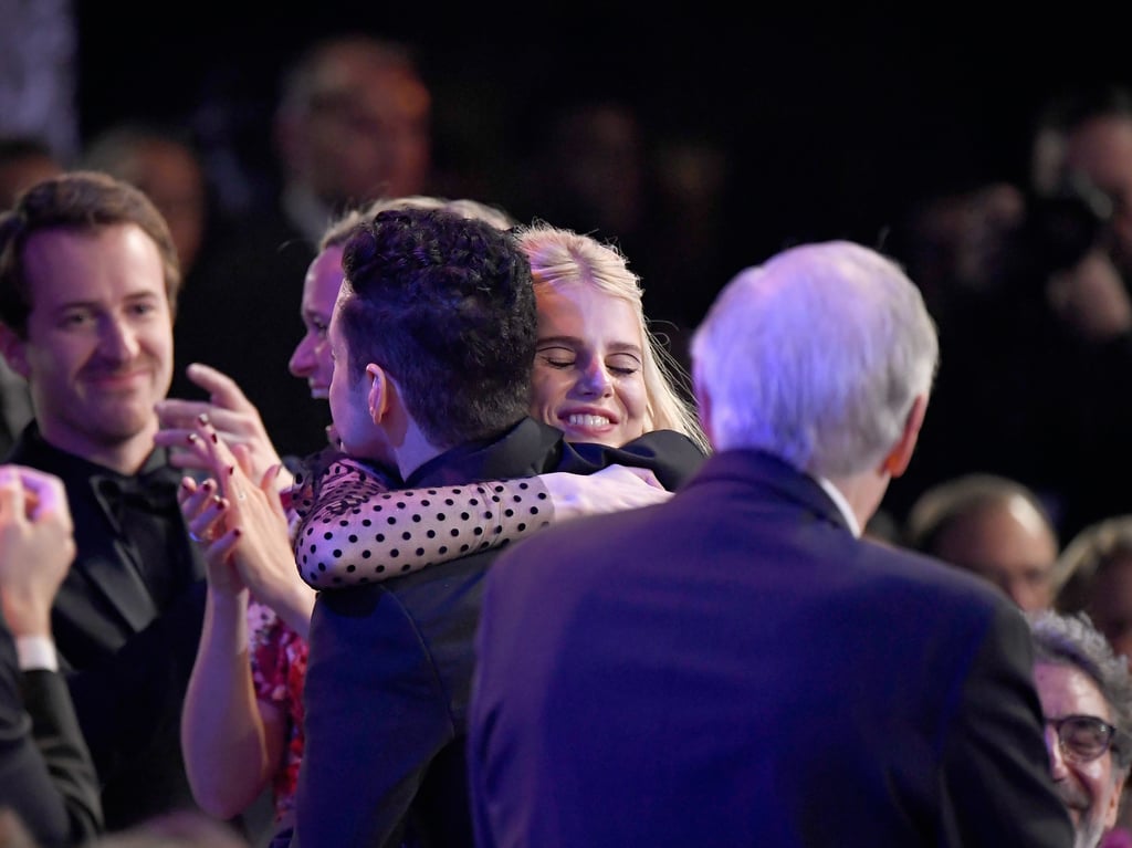 Lucy Boynton and Rami Malek at the SAG Awards
