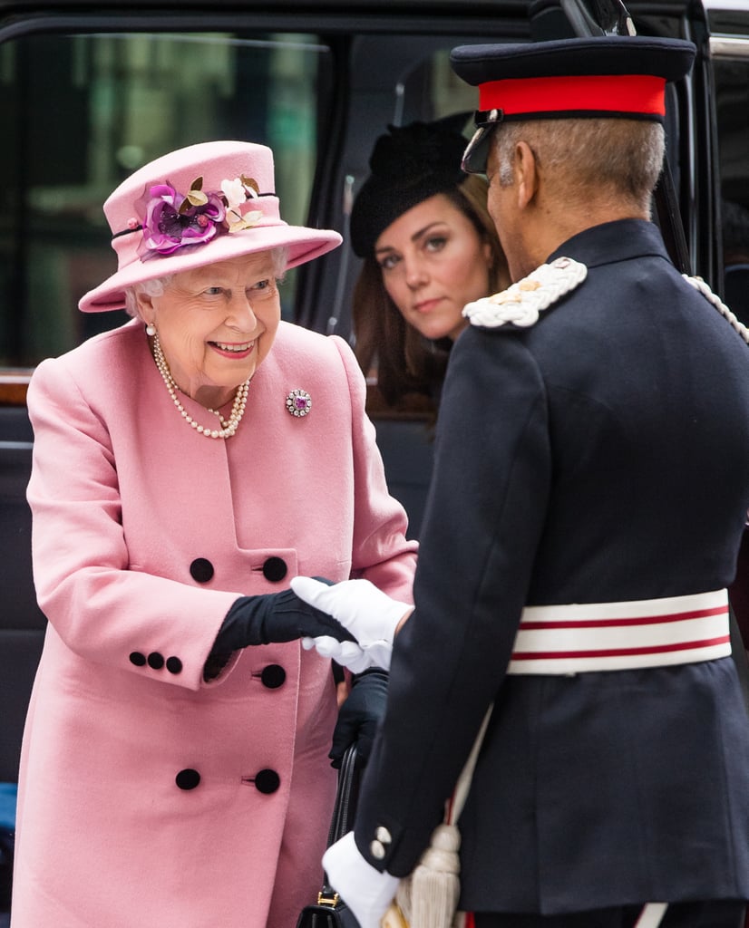 Kate Middleton and Queen Elizabeth II King College March