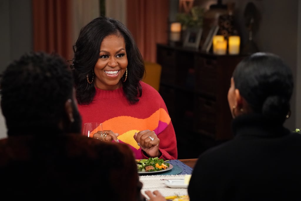 Michelle Obama's Multicolor Sweater on Black-ish