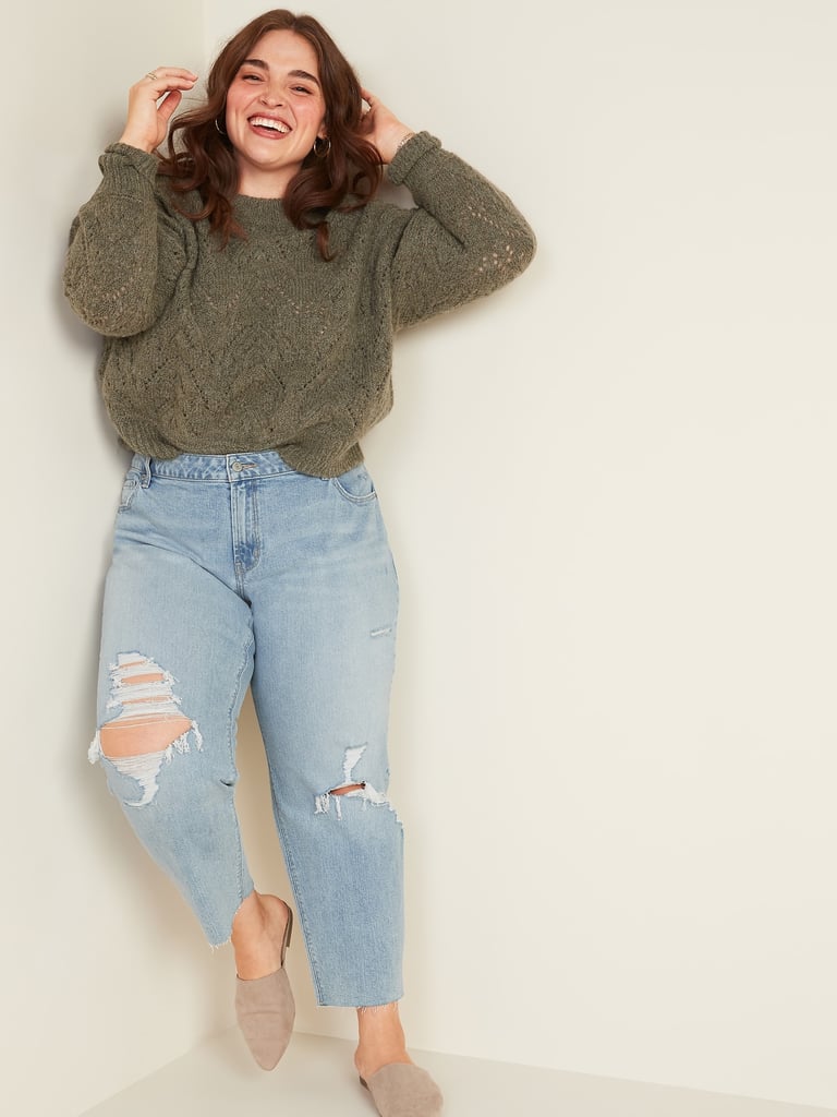 Old Navy Mid-Rise Boyfriend Straight Ripped Jeans