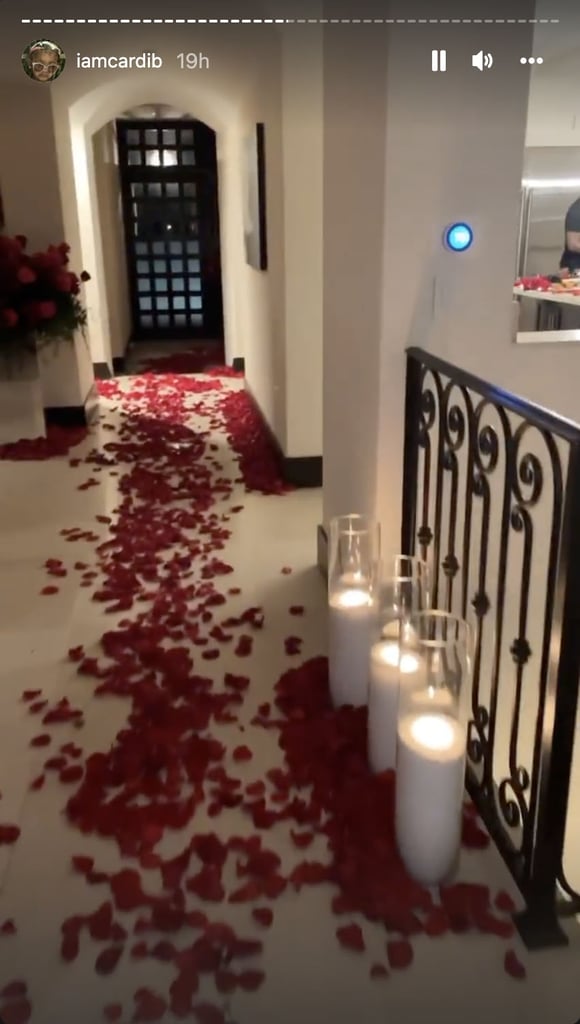 Offset Surprises Cardi B With Valentine's Day Extravaganza POPSUGAR(02)