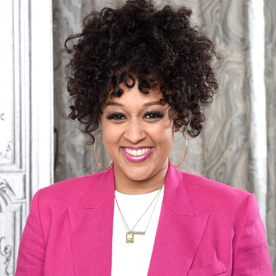 See Tia Mowry's New Blond Hair Colour and Bangs Hairstyle