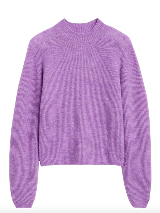 Aire Cropped Puff-Sleeve Sweater