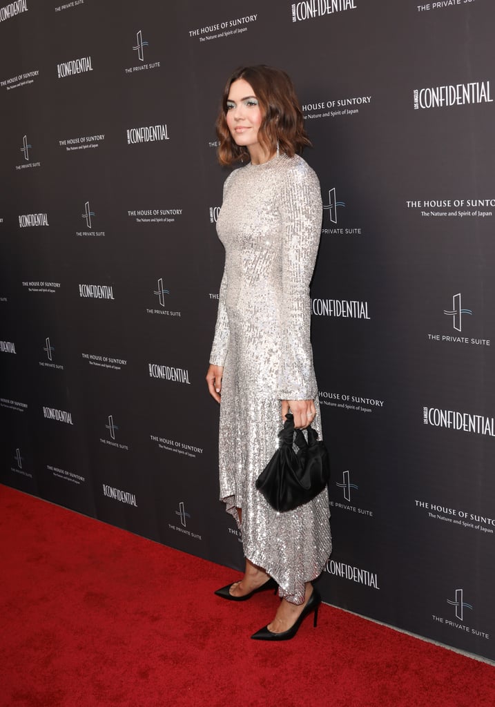Mandy Moore's Silver Sequined Dress | POPSUGAR Fashion