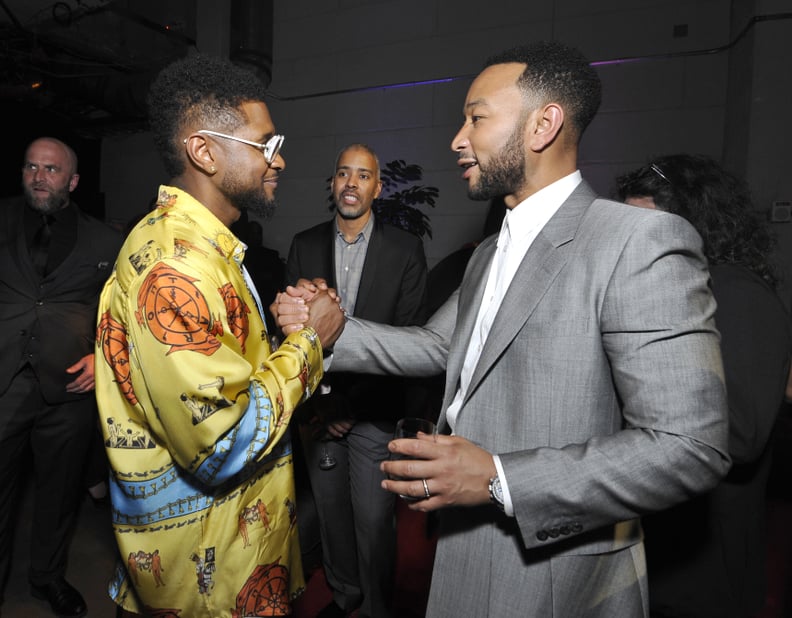 Usher and John Legend at the 2020 Sony Music Grammys Afterparty