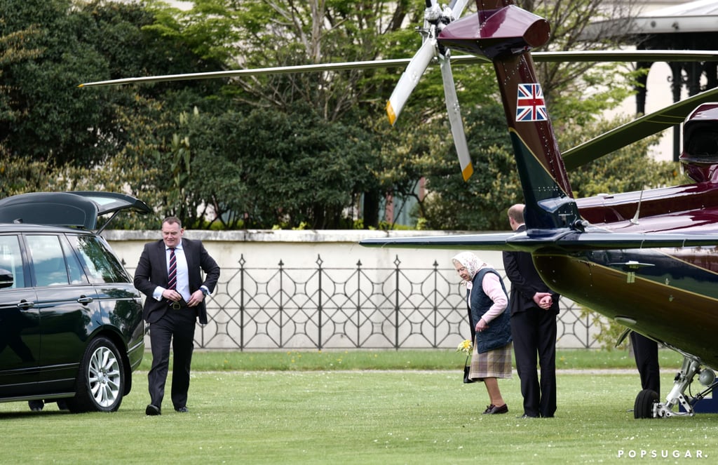 Queen Elizabeth II Meeting Prince Louis For the First Time