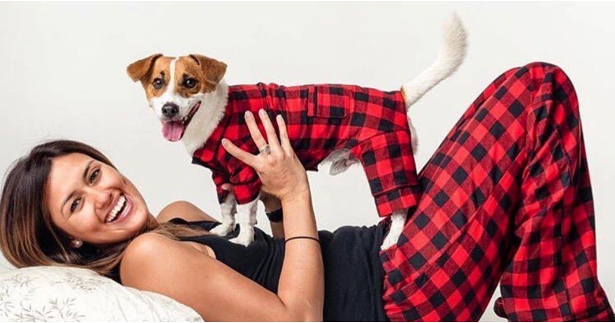 Dog pajamas allow owners to curl up with their pets in matching outfits