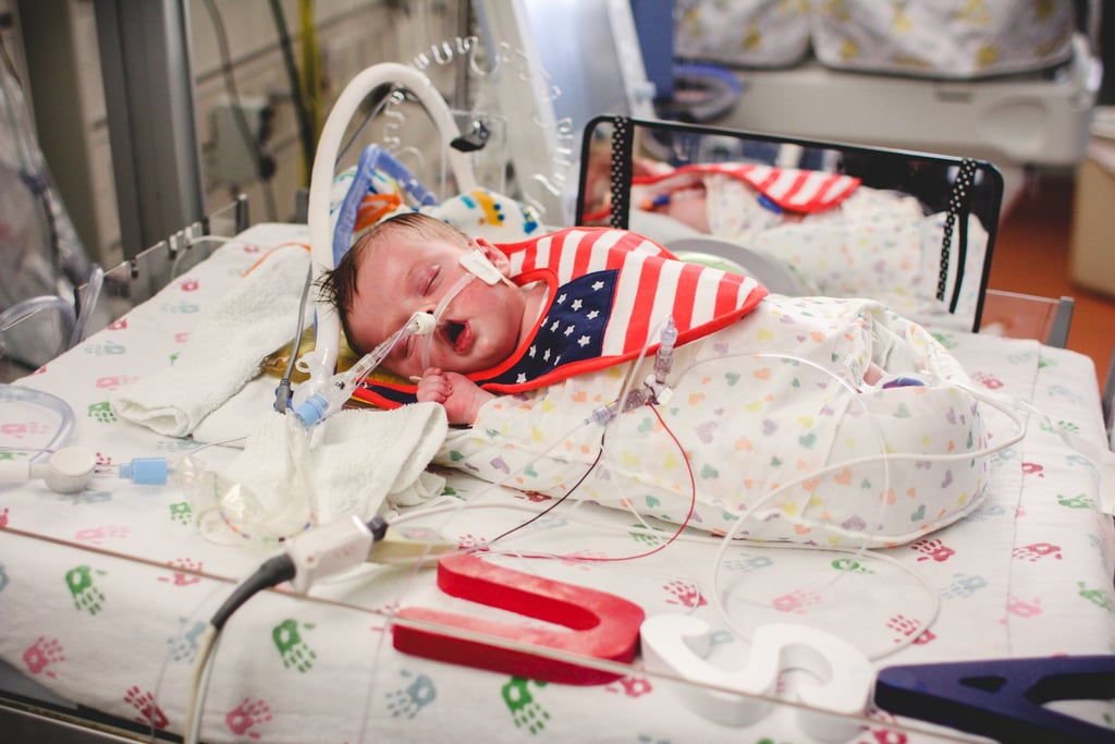 NICU Babies Dressed For the 4th of July