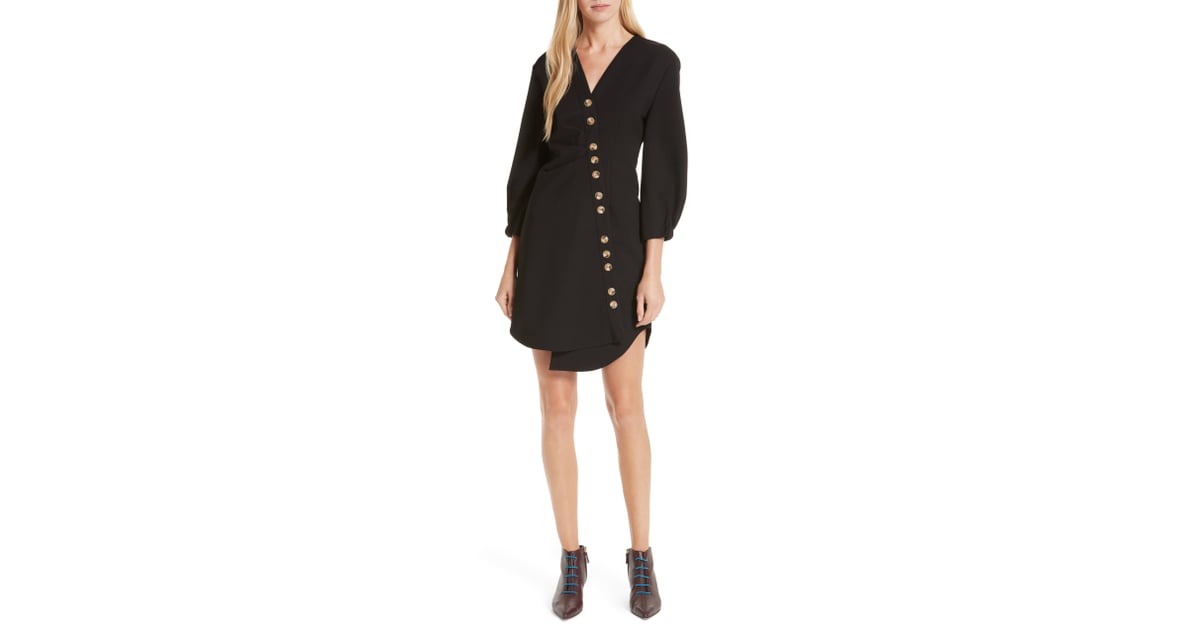 tibi asymmetrical shirt dress
