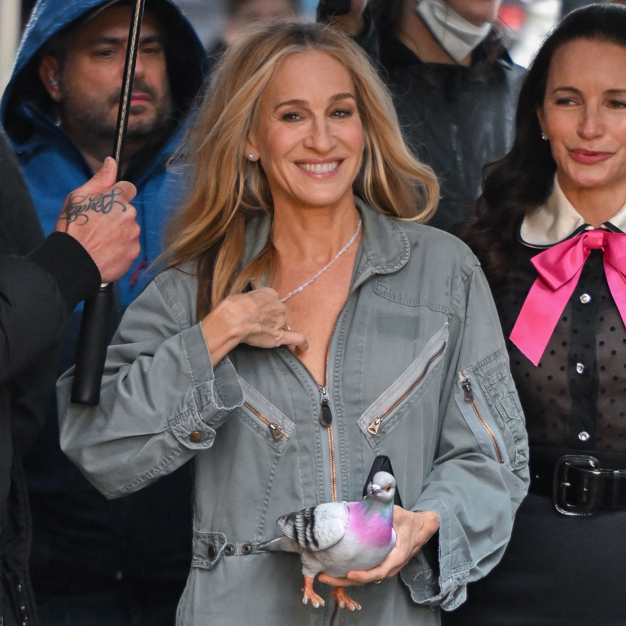 Carrie Bradshaw's pigeon purse on And Just Like that