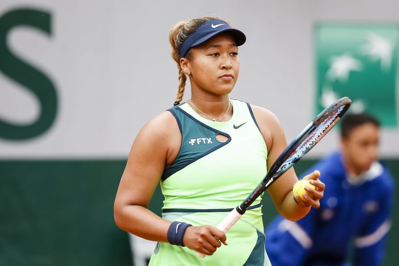 PARIS, FRANCE - MAY 23: Naomi Osaka of Japan plays against Amanda Anisimova of United States during the 2022 French Open at Roland Garros on May 23, 2022 in Paris, France. (Photo by Antonio Borga/Eurasia Sport Images/Getty Images)