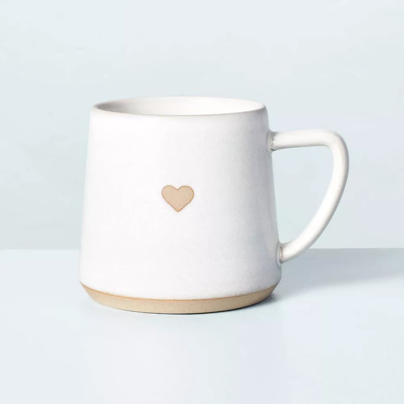 Valentine's Gifts For Friends: Hearth & Hand™ with Magnolia Stoneware Heart Mug Cream/Clay