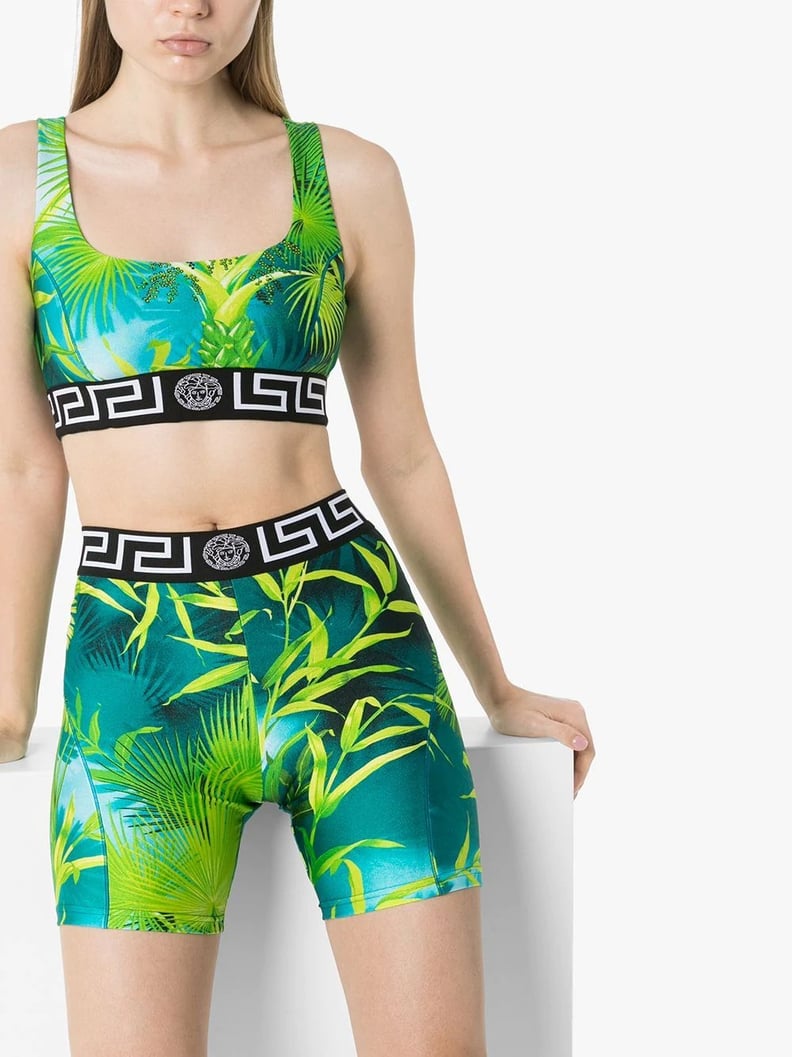 Dua's Exact Versace Jungle-Print Bike Shorts