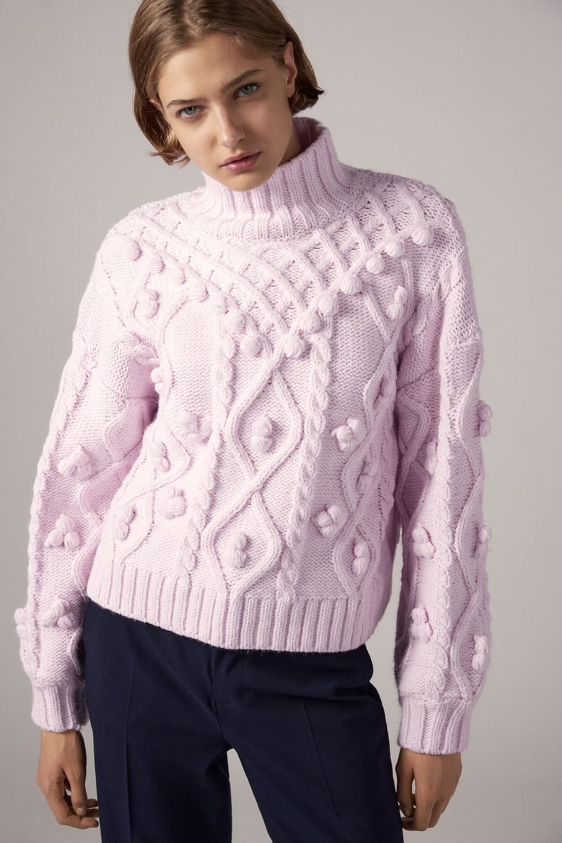 Zara Knot Pom-Pom Sweater