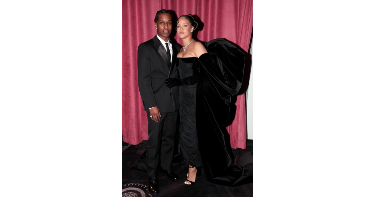 Rihanna's Black Schiaparelli Gown at Golden Globes 2023 POPSUGAR