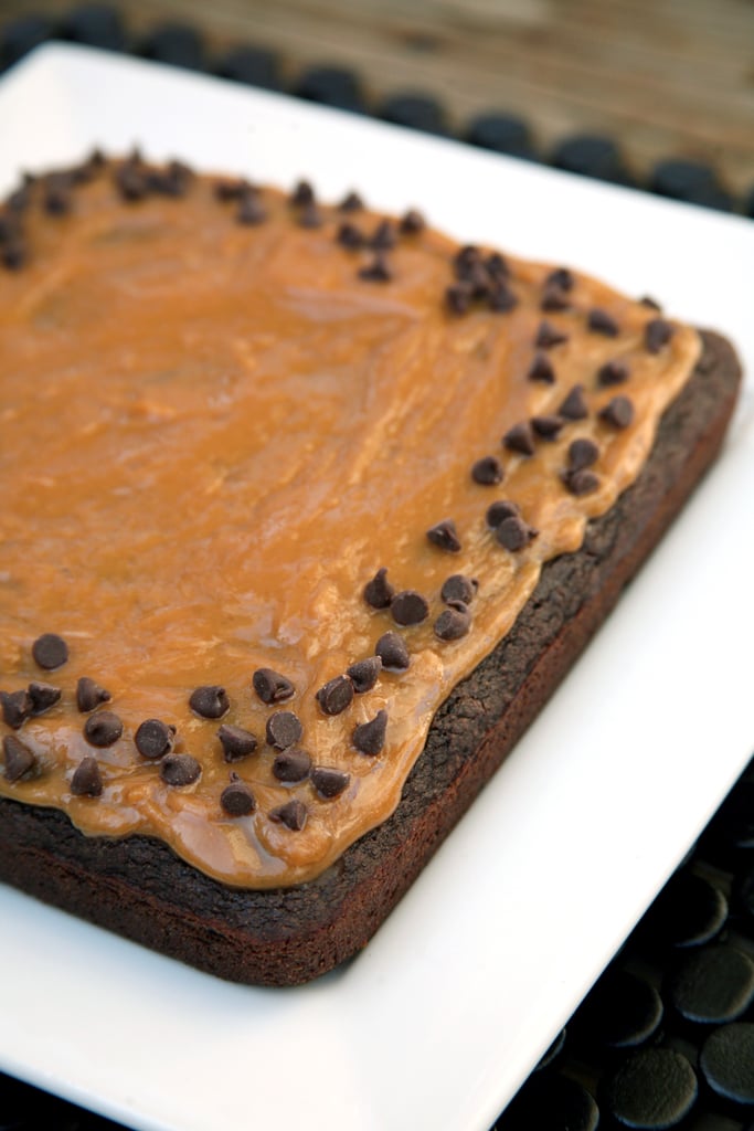 Chocolate (Cauliflower) Cake With Peanut Butter Frosting