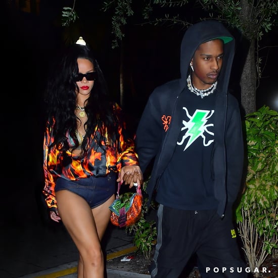 Rihanna's Tiny Denim Shorts on a Miami Date With A$AP Rocky