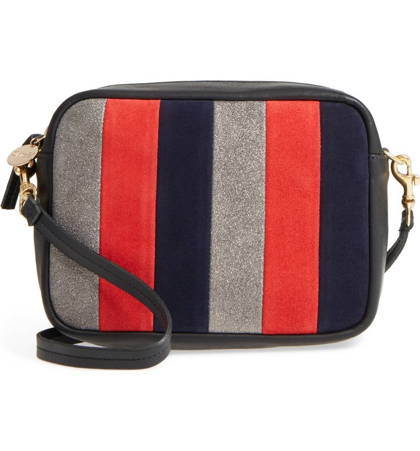 Clare V. Midi Sac Stripe Leather Crossbody Bag Nordstrom HalfYearly Sale 2018 POPSUGAR