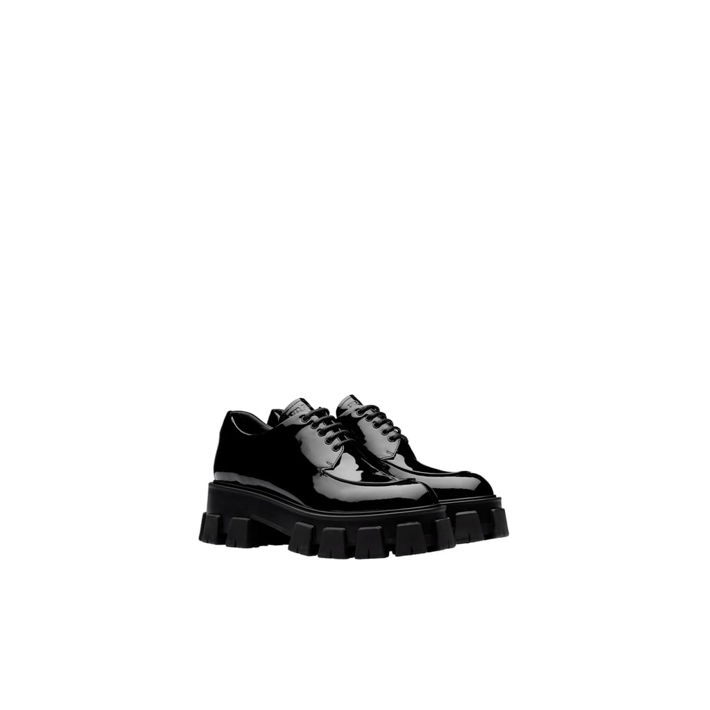 Prada Monolith Patent Leather Derby Shoes
