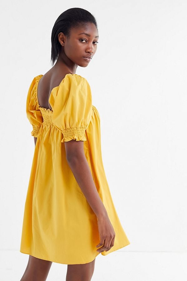 Urban Outfitters Puff-Sleeve Babydoll Dress