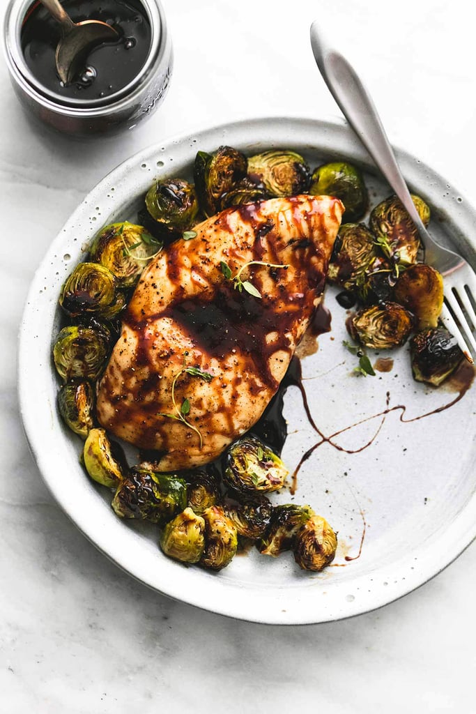 Sheet-Pan Honey Balsamic Chicken and Brussels Sprouts