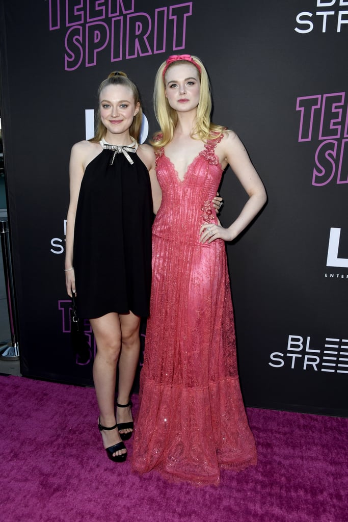 Dakota and Elle Fanning at Teen Spirit Premiere April 2019