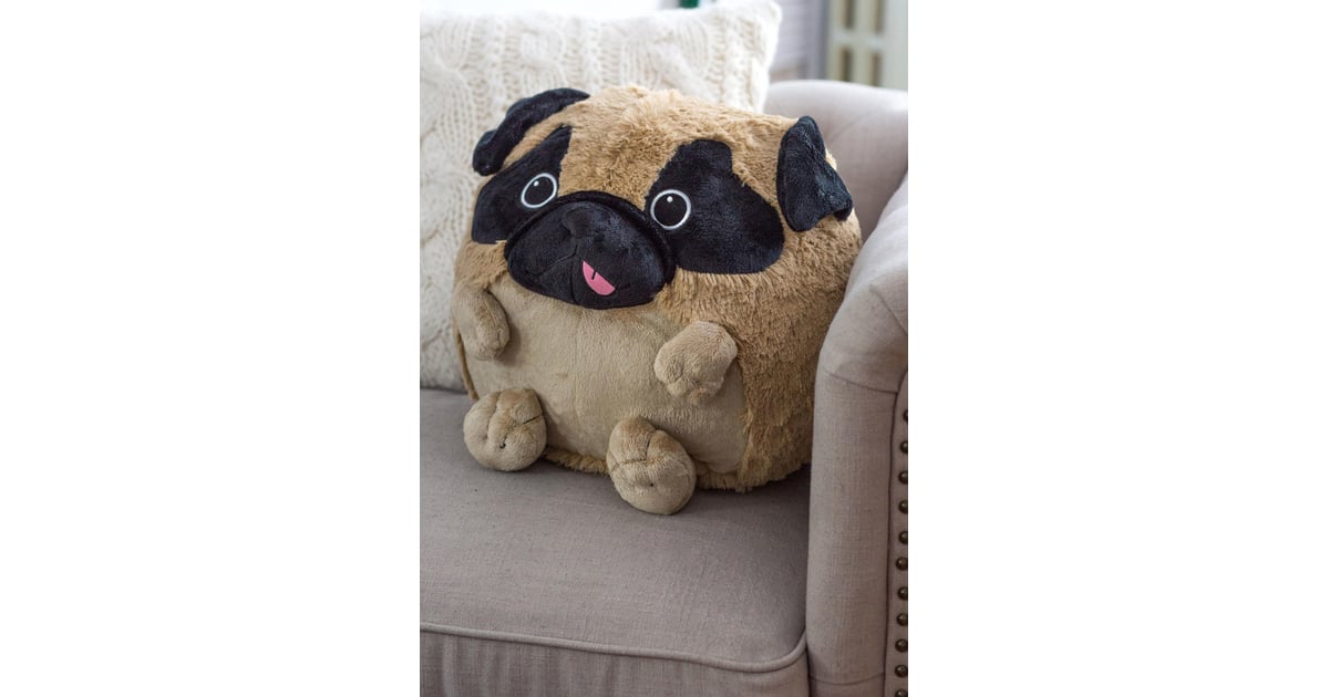 pug plush pillow