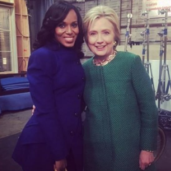 Kerry Washington and Hillary Clinton in Business Suits