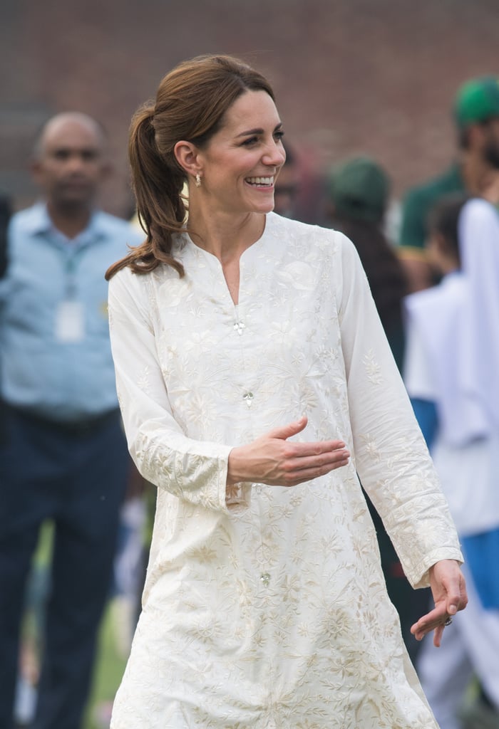 Kate Middleton in Gul Ahmed and Maheem Khan