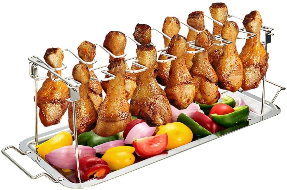 For BBQ's and Grilling: G.a HOMEFAVOR Chicken Leg Wing Rack