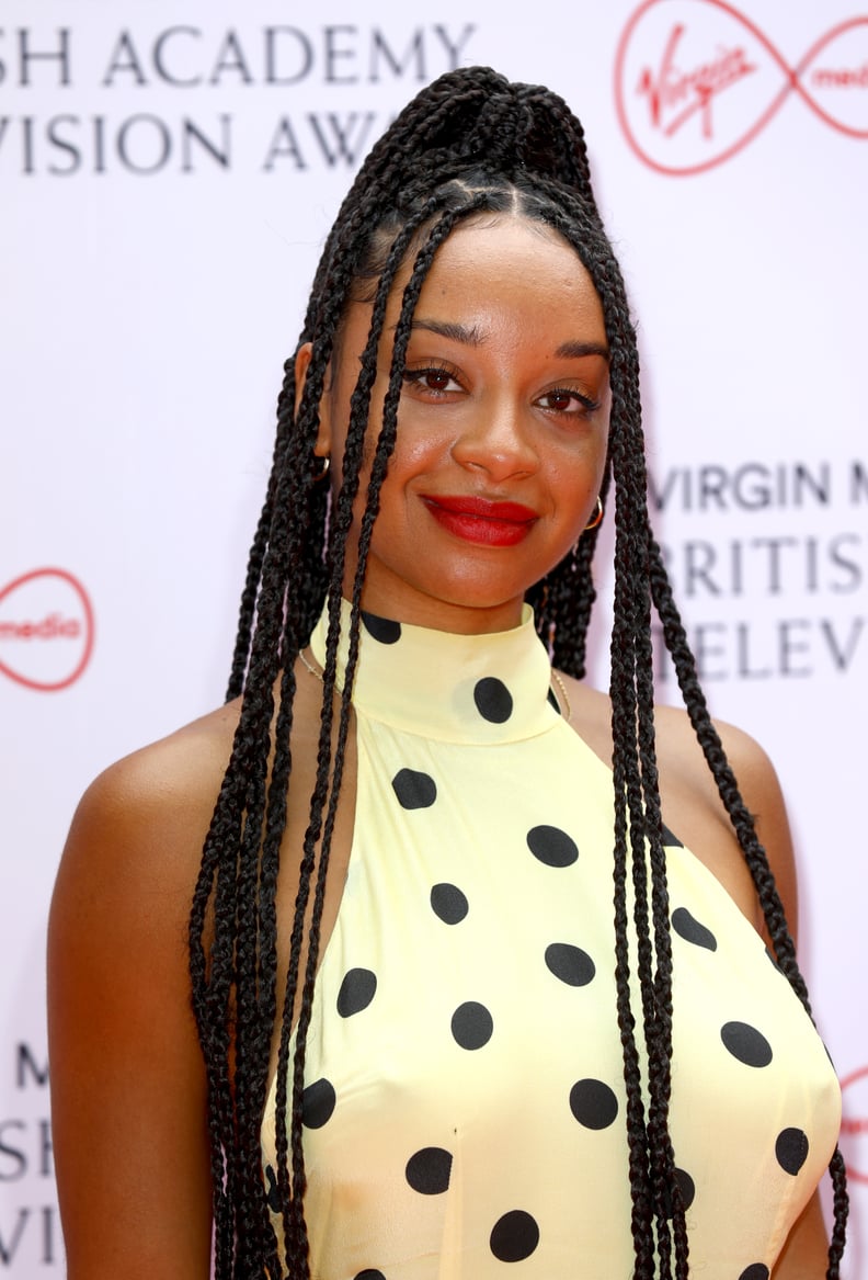 Siena Kelly's High Braided Ponytail at the BAFTA TV Awards 2021