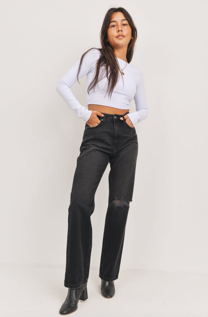 Flattering and Versatile: Just Black Denim '90s Straight Jeans