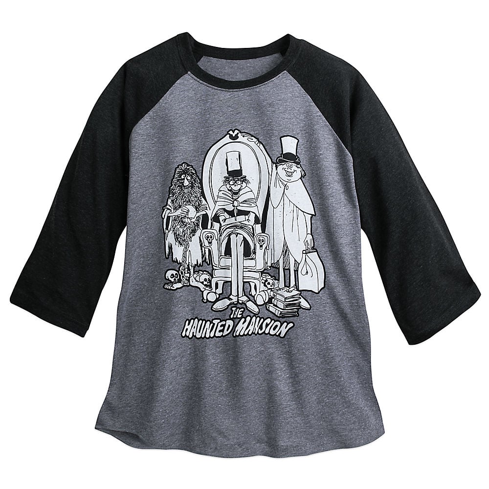 Hitchhiking Ghosts YesterEars Haunted Mansion Raglan Baseball T-Shirt ($28)