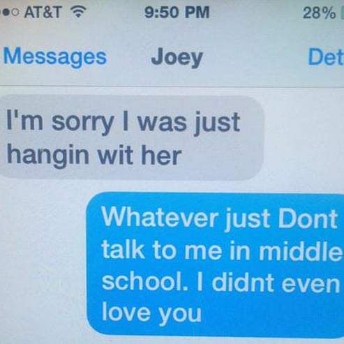 11-Year-Old Writes Sassy Breakup Text