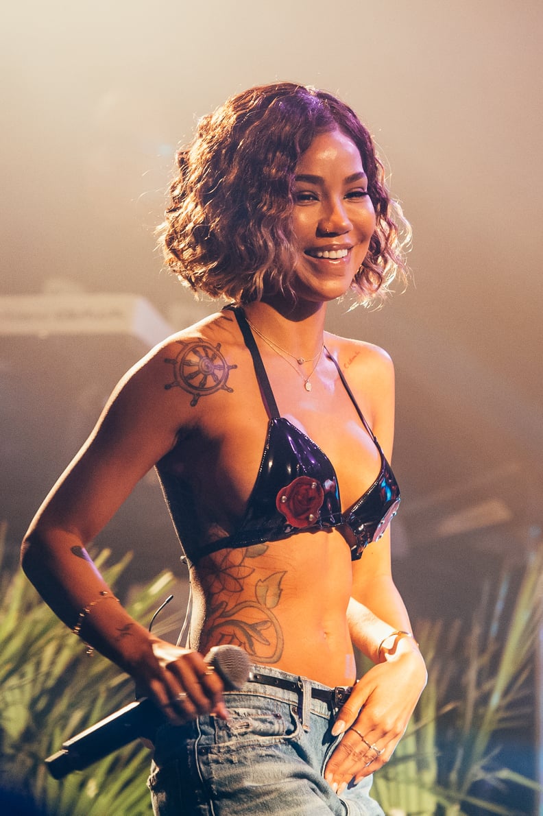 Jhené Aiko's Wavy Bob Haircut in 2018